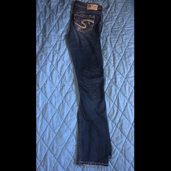 Silver Boot Cut Jeans - Picture 3 of 6